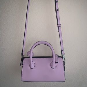 Topshop Mini Knot Crossbody Bag In Lilac